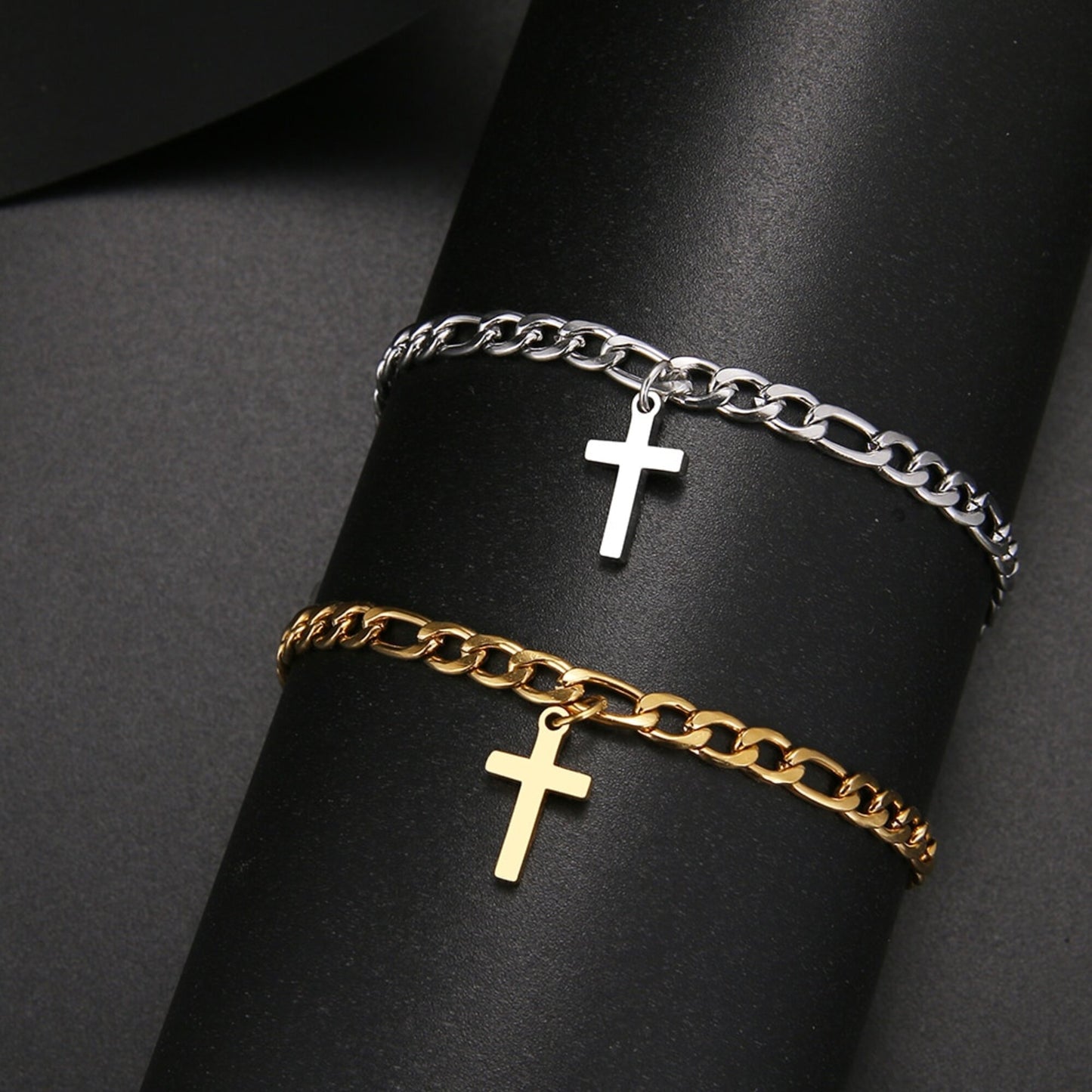 Bracelet Gourmette Croix Chrétienne JRBijouxDesign