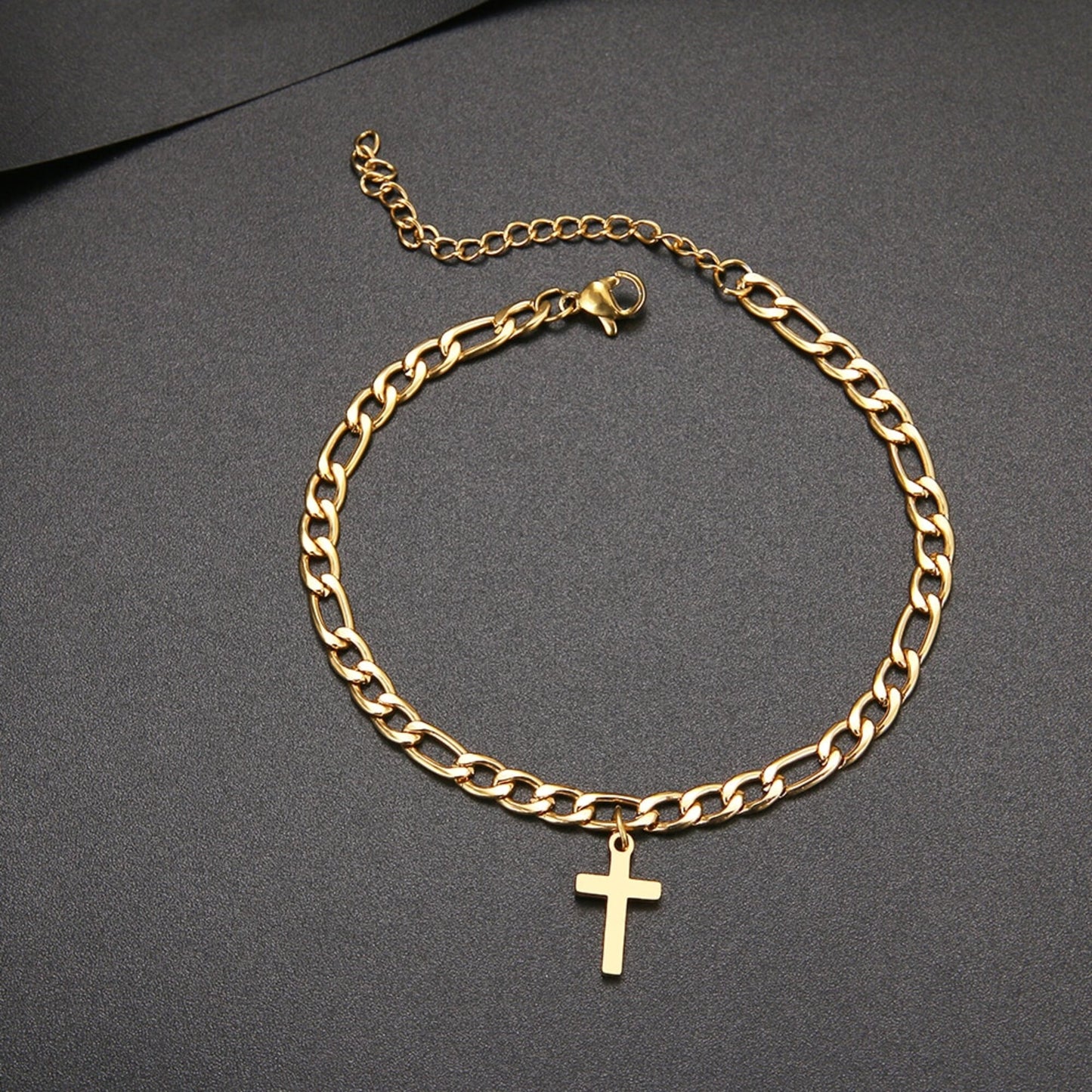 Bracelet Gourmette Croix Chrétienne JRBijouxDesign