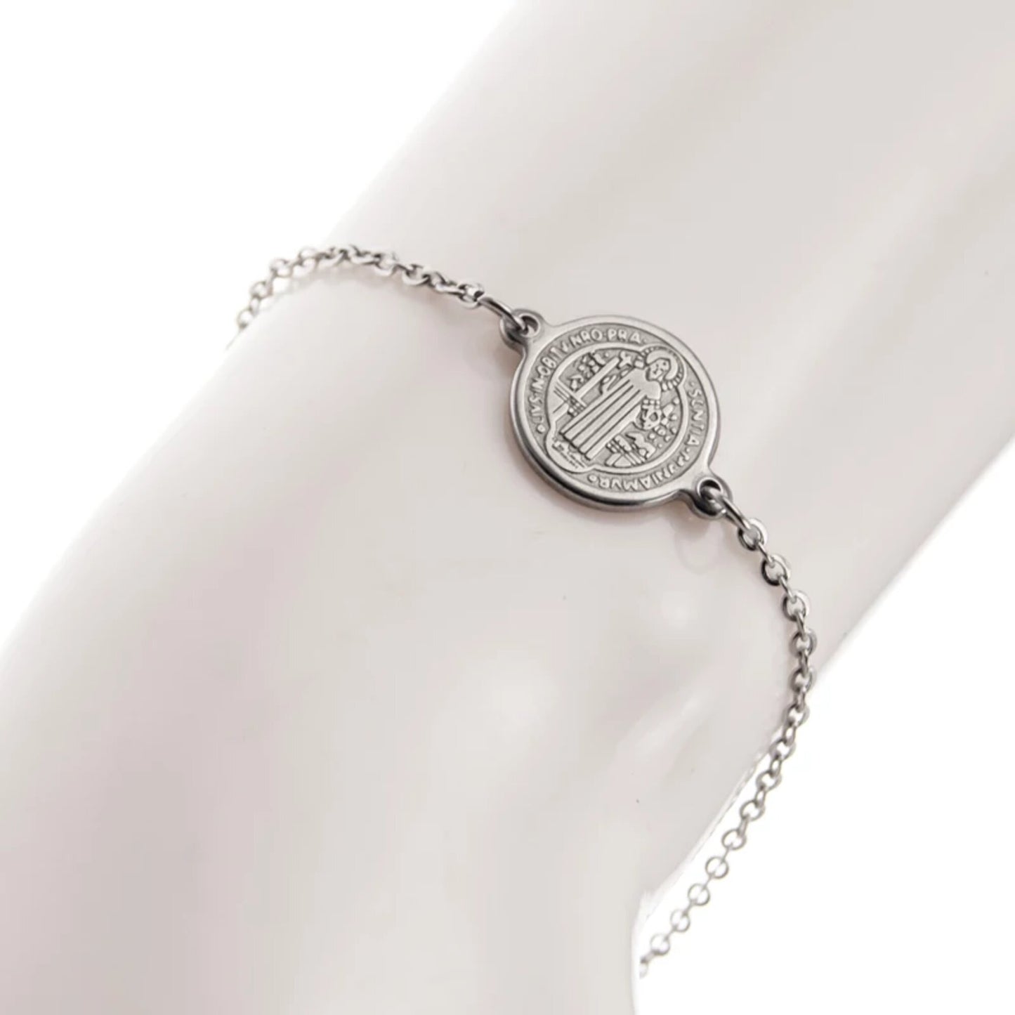 Bracelet Médaille Miraculeuse Saint Benoit JRBijouxDesign