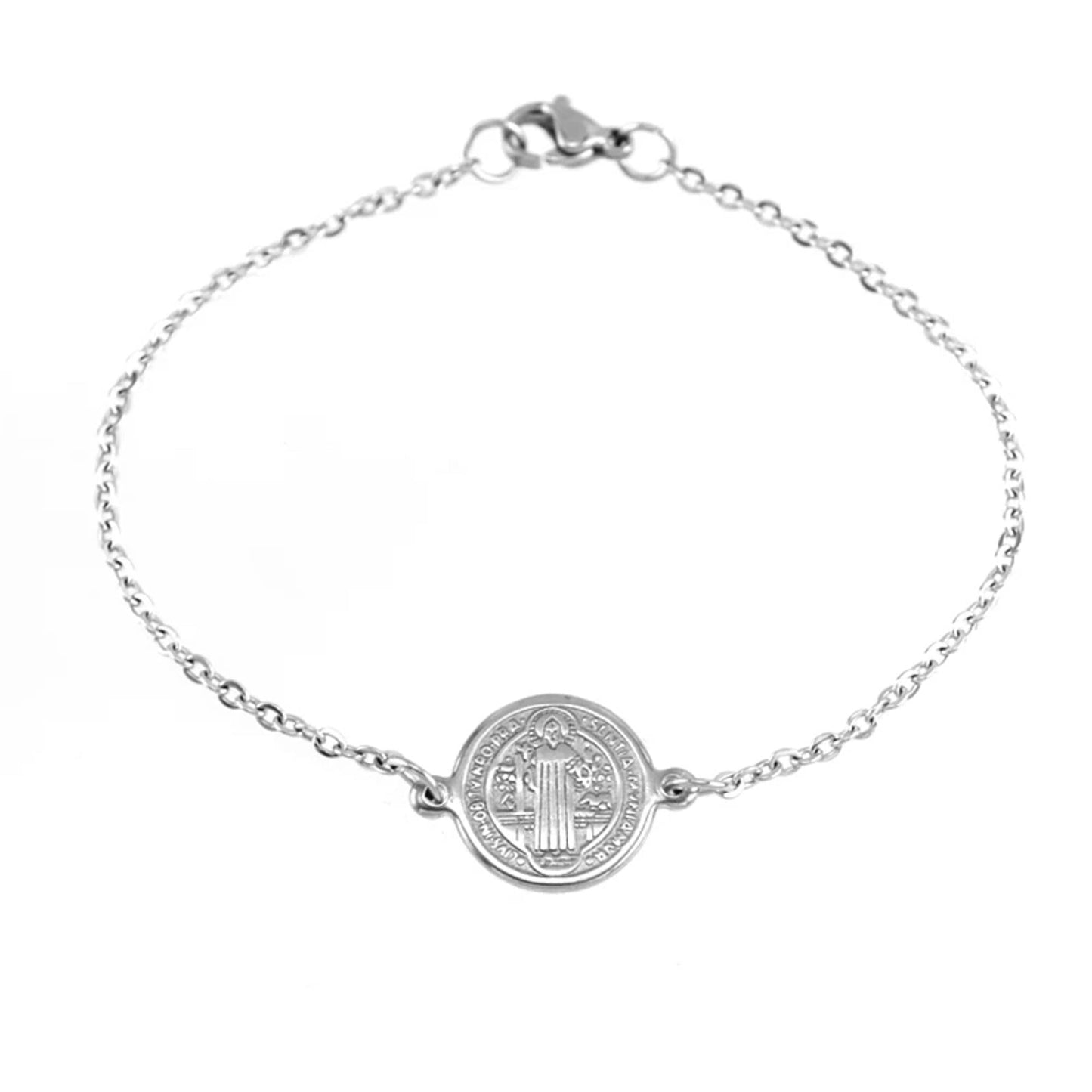 Bracelet Médaille Miraculeuse Saint Benoit JRBijouxDesign