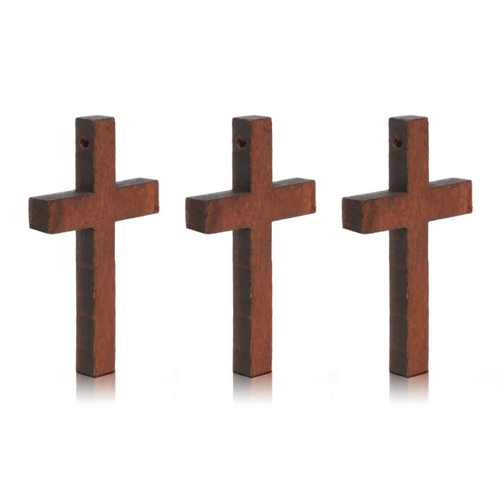 Crucifix Simple en Bois pour vos Prières