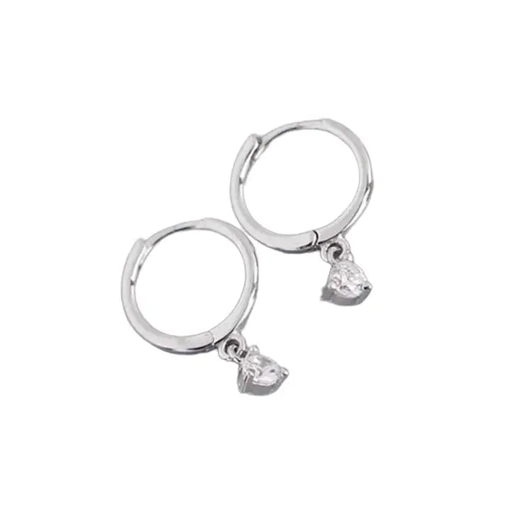 Boucles d'Oreilles Minimalistes Zircon