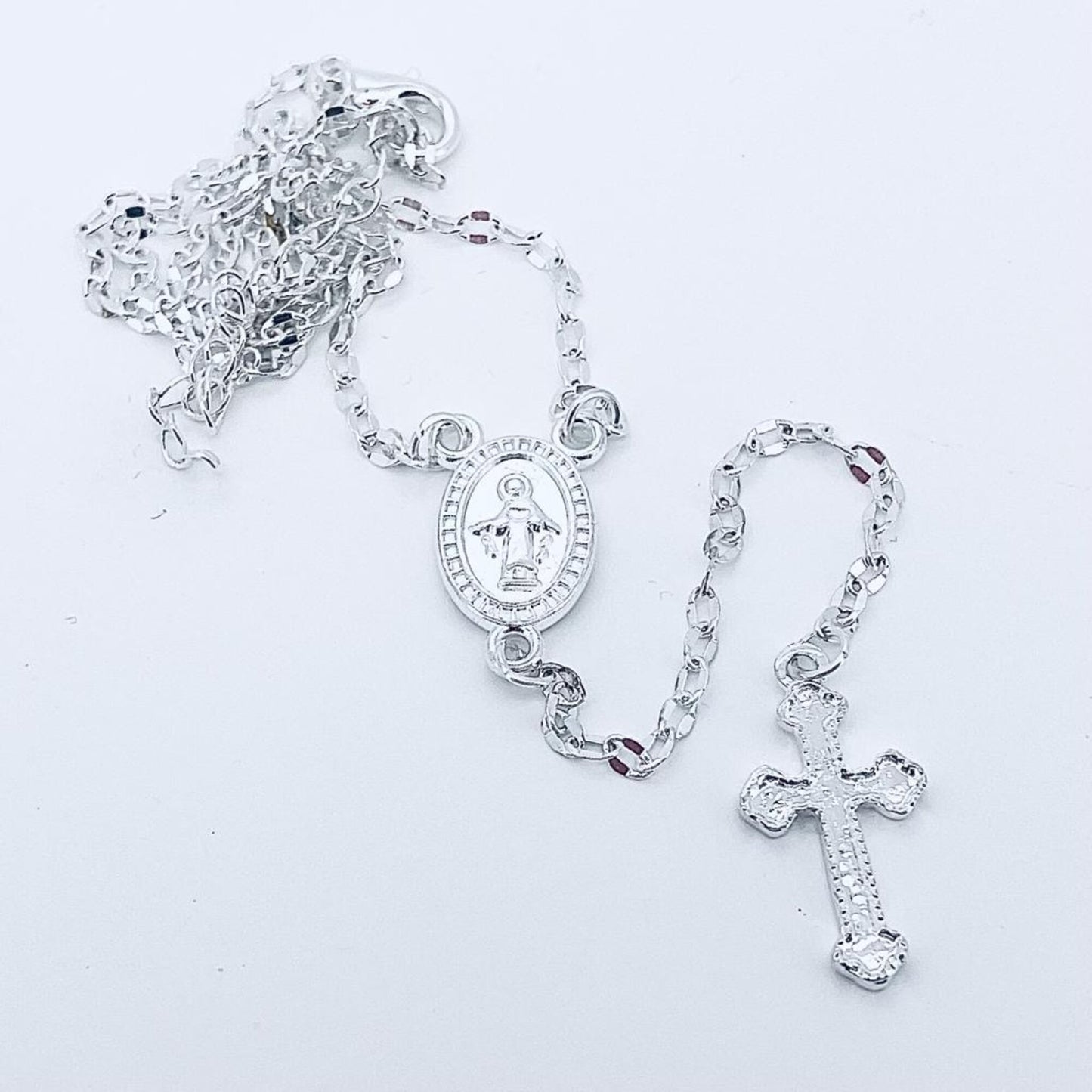 Chapelet catholique traditionnel avec médaille miraculeuse – Cadeau religieux