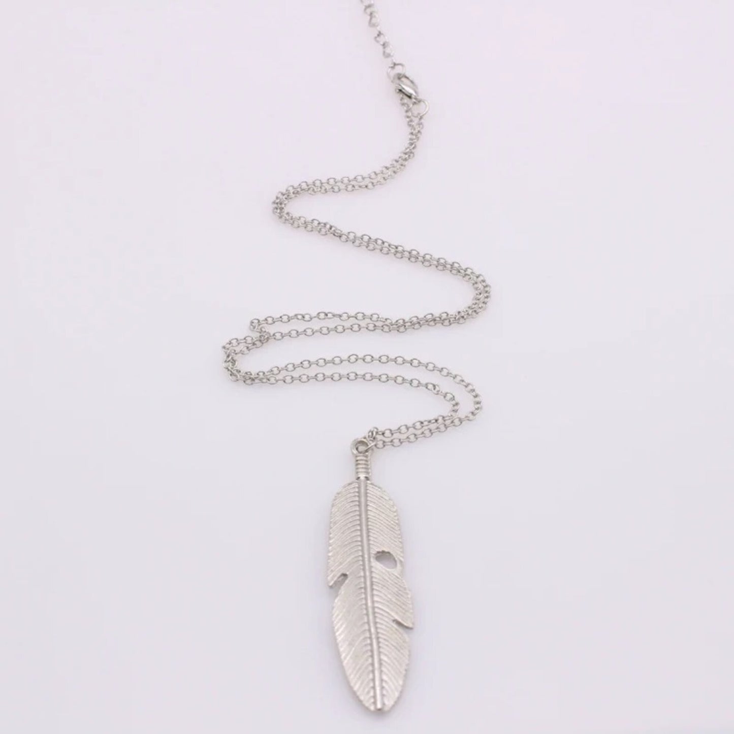 Collier Long Pendentifs Bohème Plumes