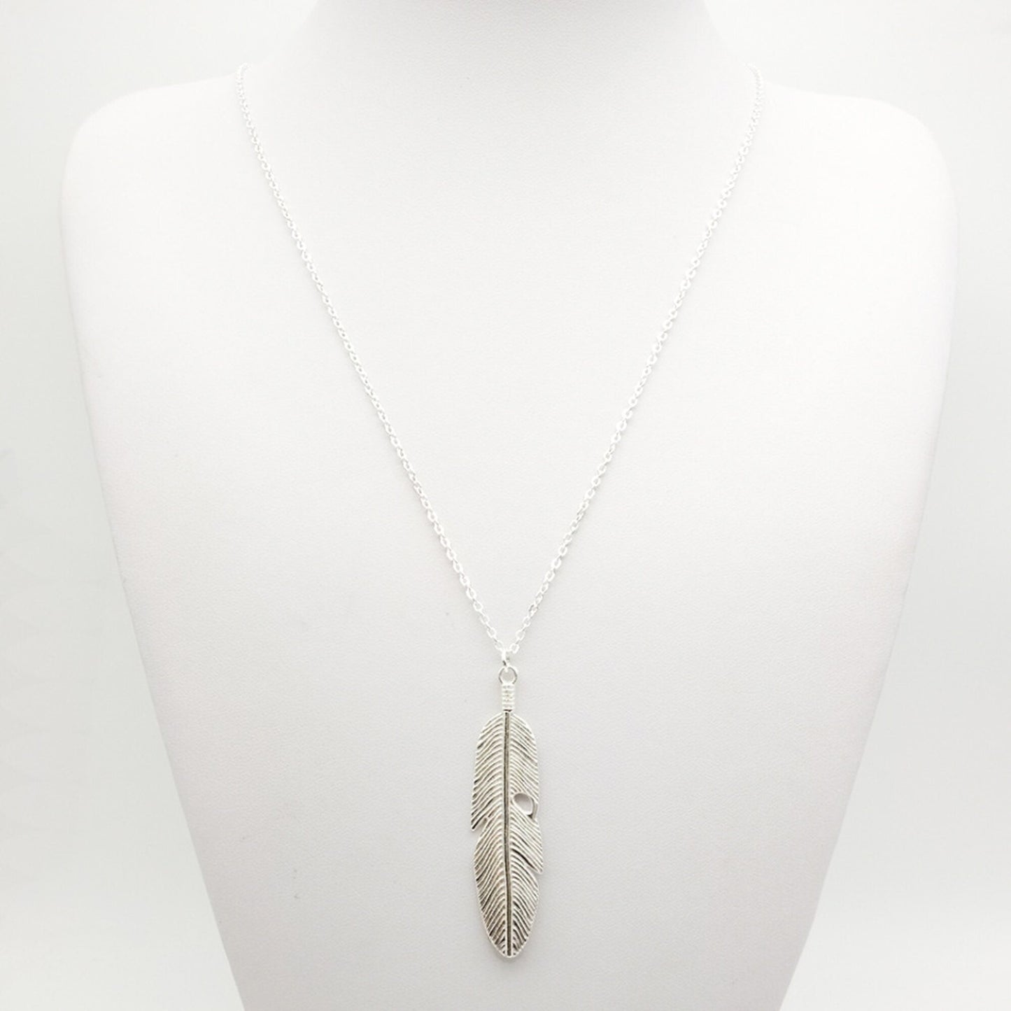 Collier Long Pendentifs Bohème Plumes