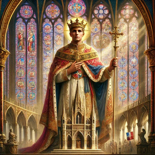 Louis IX dans une église