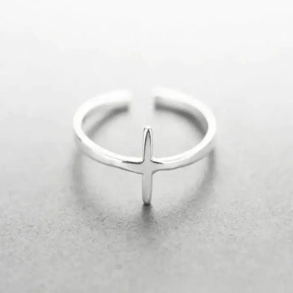 Bague Chrétienne Croix Simple et Discrète JRBijouxDesign