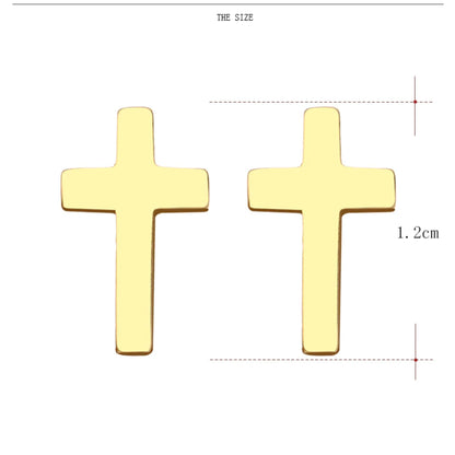 Boucles Chrétiennes Croix Minimalistes JRBijouxDesign