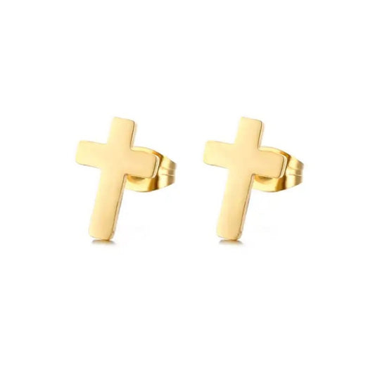 Boucles Chrétiennes Croix Minimalistes JRBijouxDesign