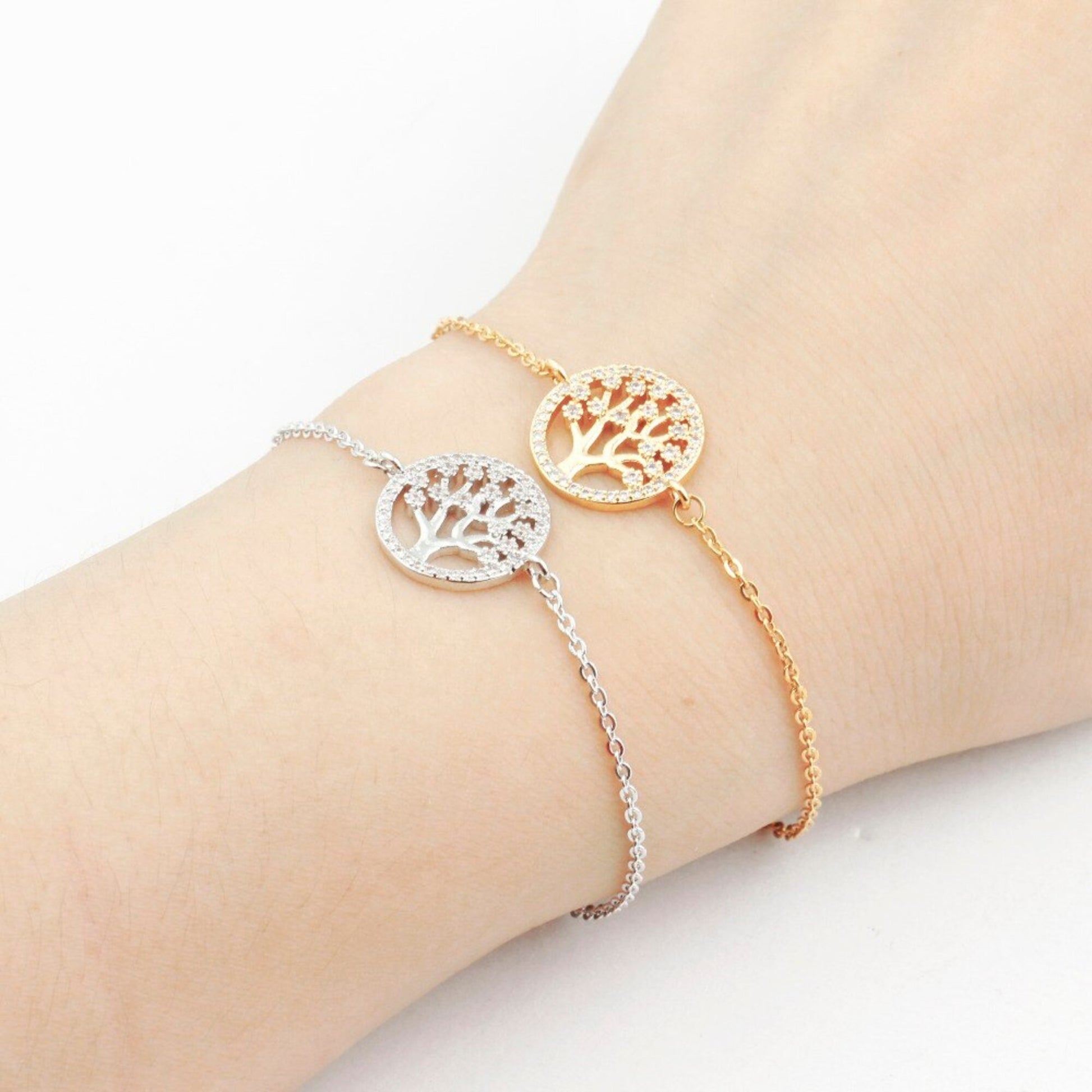 Bracelet Arbre de Vie et Pierres Précieuses JRBijouxDesign