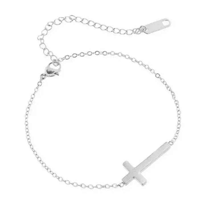 Bracelet Chrétien Croix Chrétienne Minimaliste JRBijouxDesign