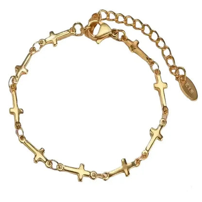 Bracelet Chrétien Petites Croix Chrétiennes Liées JRBijouxDesign