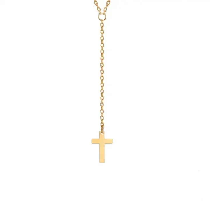 Collier Chrétien Croix Pendante Inoxydable JRBijouxDesign