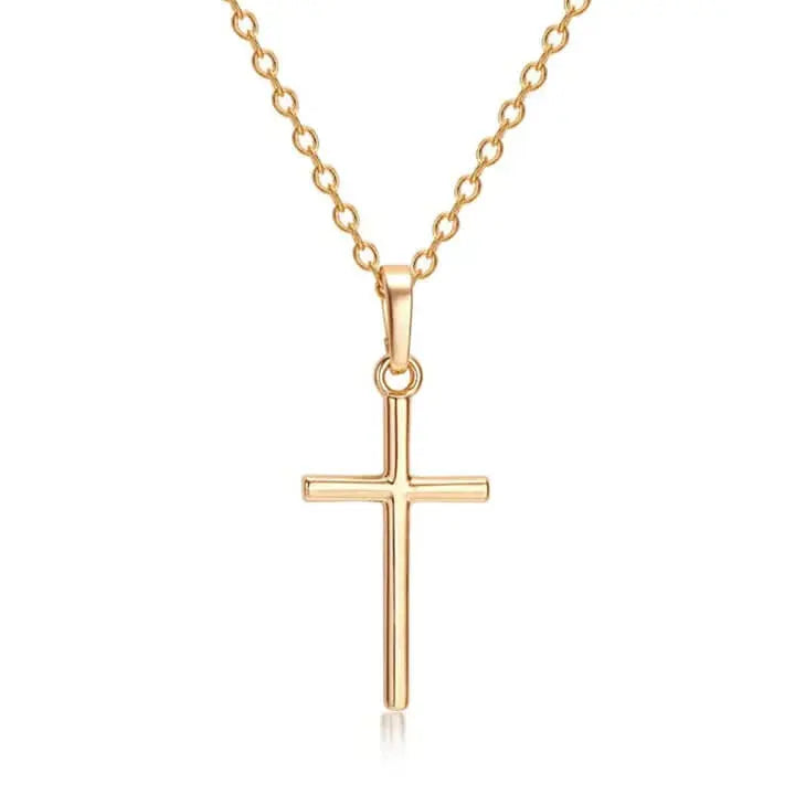 Collier Chrétien Croix Simple et Discrète JRBijouxDesign