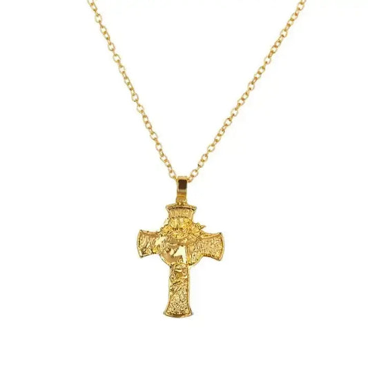 Collier Chrétien Croix Visage Jésus Christ JRBijouxDesign