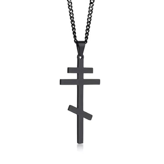 Collier Chrétien Grande Croix Orthodoxe JRBijouxDesign