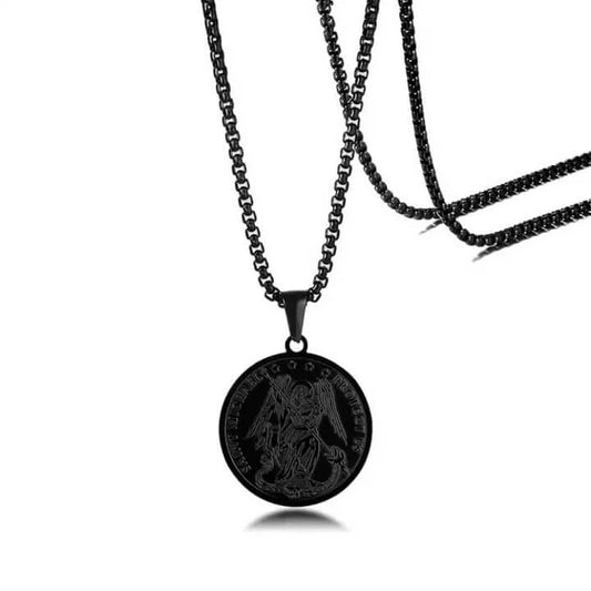 Collier Chrétien Médaille Saint Michel Inoxydable JRBijouxDesign