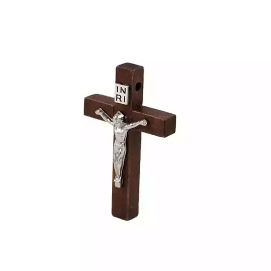 Crucifix en Bois avec Jésus sur la Croix