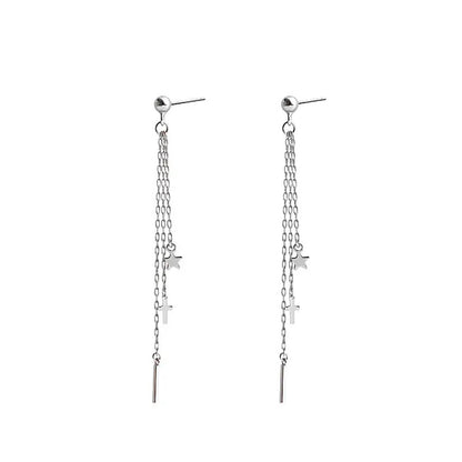 Boucles d'Oreilles Croix et Etoiles Scintillantes - JRBijouxDesign