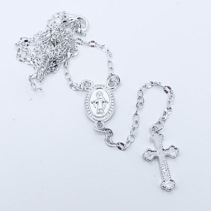 Chapelet catholique traditionnel avec médaille miraculeuse – Cadeau religieux