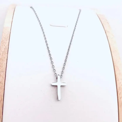 Collier Chrétien Pendentif Petite Croix JRBijouxDesign argent