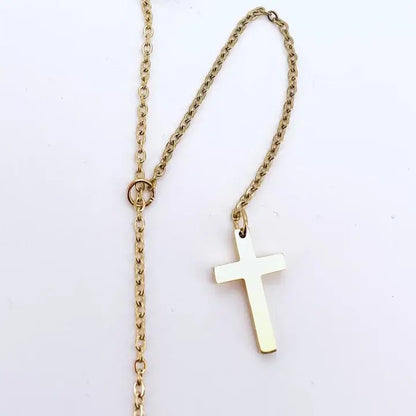 Collier Chrétien Croix Pendante Inoxydable JRBijouxDesign croix