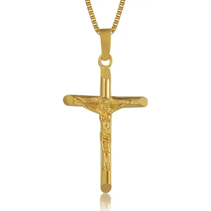 Collier Croix Chrétienne Portant Jésus Christ