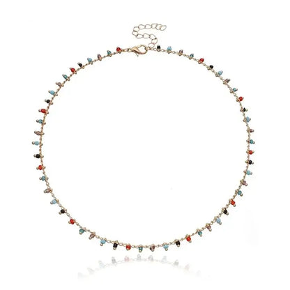Collier pendentifs Gigi Clozeau et perles colorées