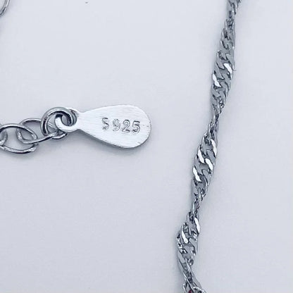 Collier petit ange en argent et nacre timbre 925