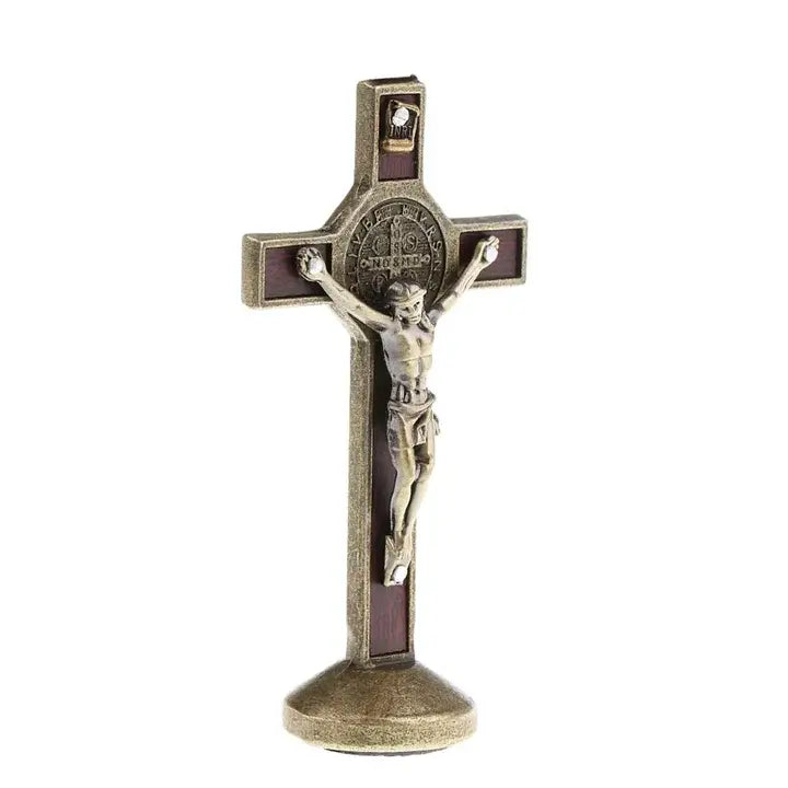 Crucifix avec Jésus sur la croix bronze