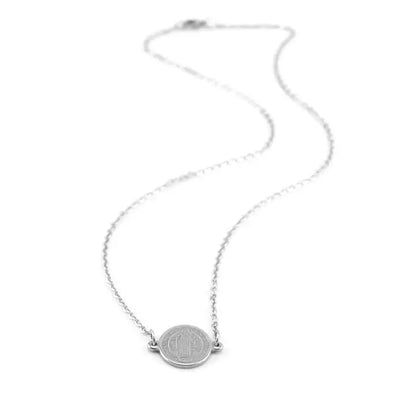 Collier Chrétien Médaille Saint Benoit Inoxydable avec chaine