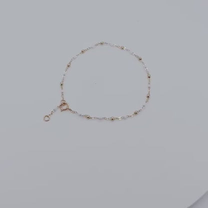 Bracelet Gigi Clozeau or 18k avec perles video