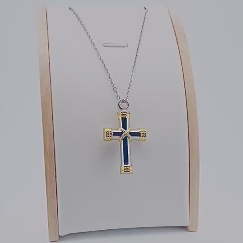 Collier Pendentif Croix Style Cordelette video