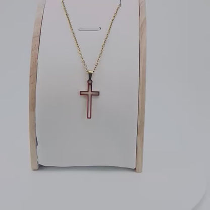 Collier croix chrétienne moderne design épuré vidéo